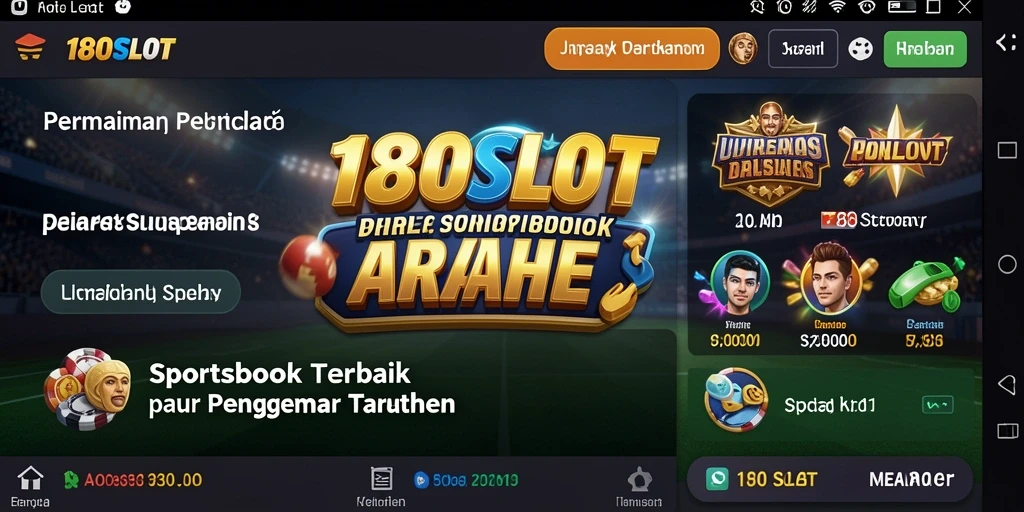 Tampilan antarmuka 180SLOT dengan pilihan taruhan yang menarik.