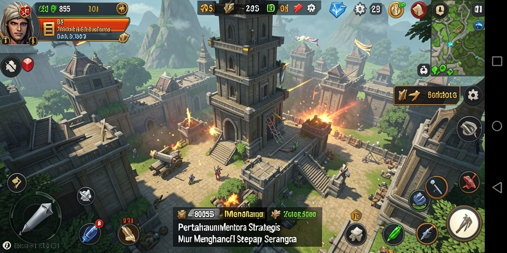 Gameplay Tower Defense yang menegangkan dan menarik di 8055.