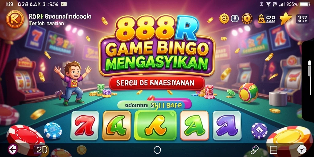 Screenshot 888R menampilkan antarmuka permainan Bingo yang menarik.