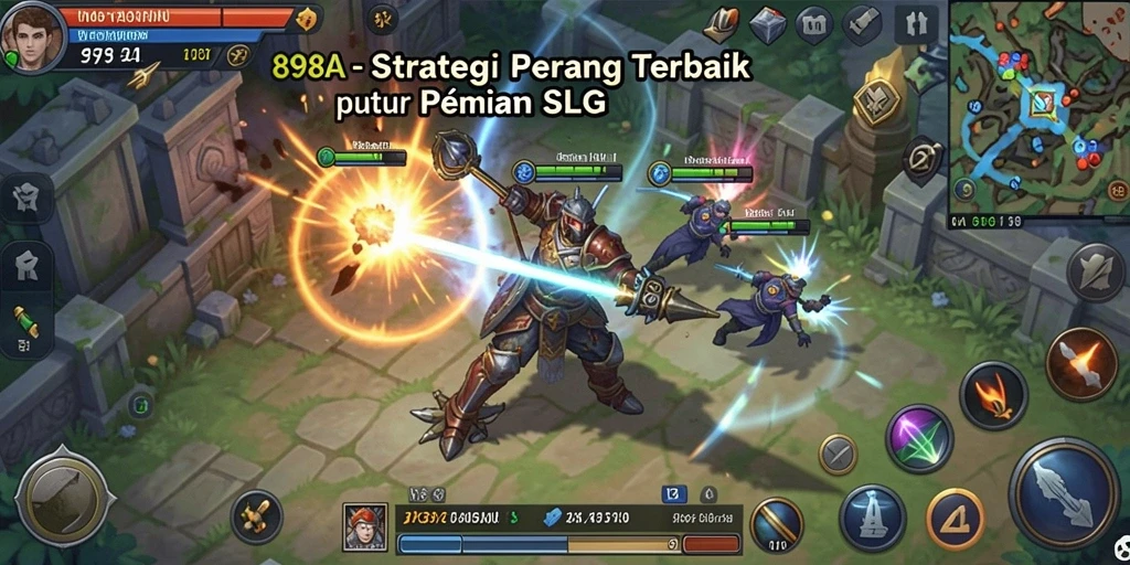 Tampilan gameplay <strong>898A</strong> menunjukkan dinamika pertempuran yang intens.