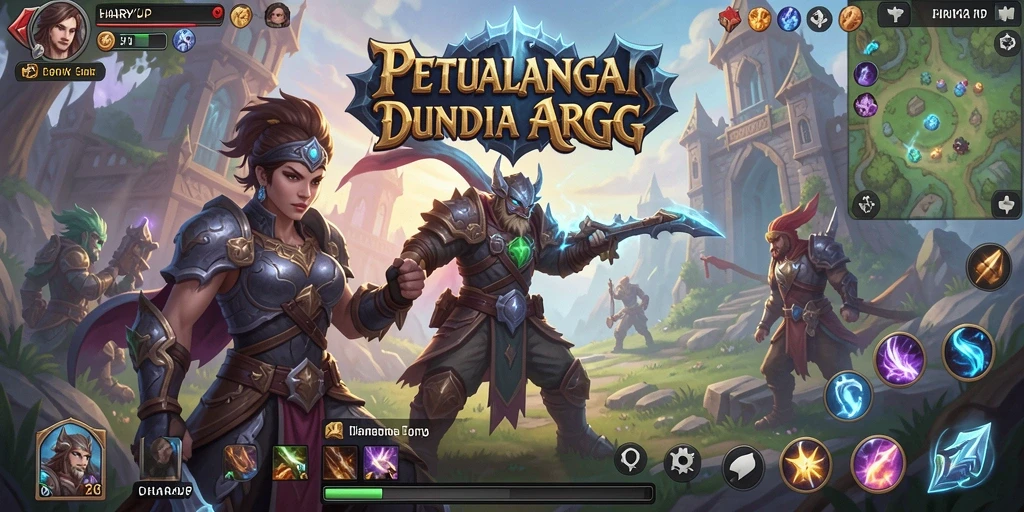 Tampilan gameplay yang seru dan mendebarkan di HARAPJP.