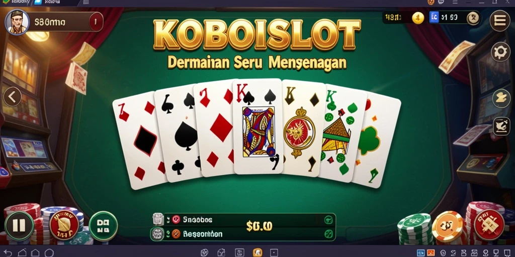 Screenshot gameplay KOBOISLOT dengan tampilan domino yang menarik.