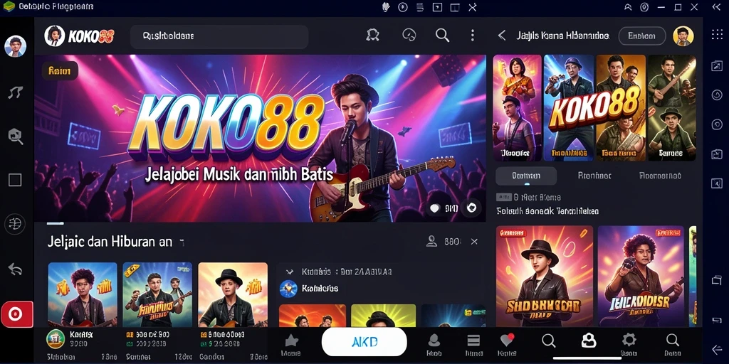 Tangkapan layar <strong>KOKO88</strong> menampilkan antarmuka permainan musik yang menarik.