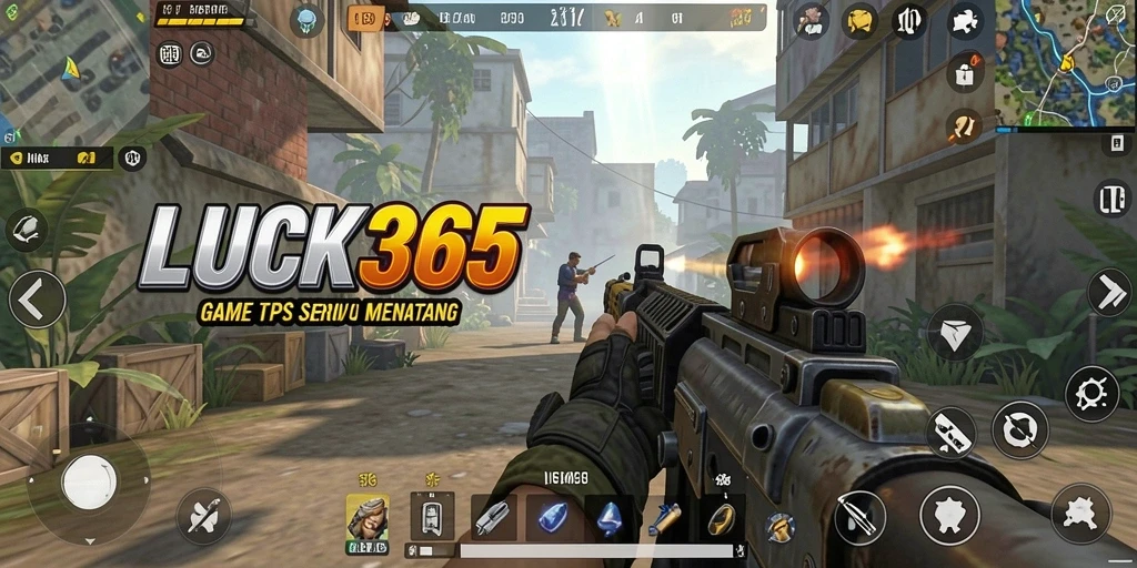 Tampilan gameplay LUCK365 dengan aksi tembak-menembak seru.