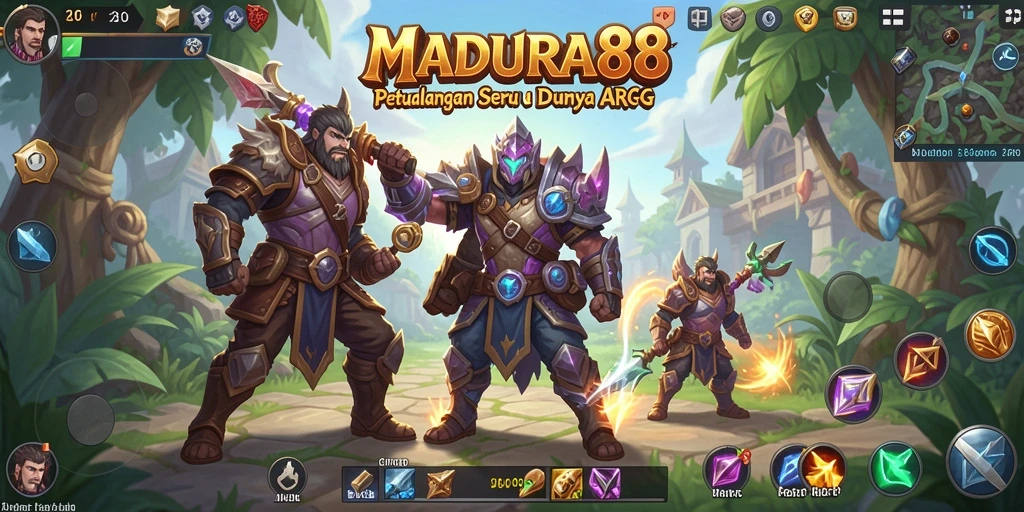 Menggambarkan gameplay seru dan karakter unik dalam MADURA88.