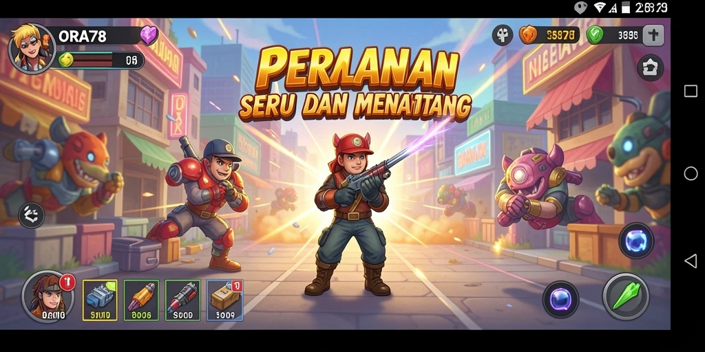 Tampilan gameplay seru dan menantang dari ORA78.