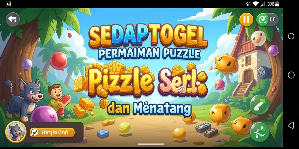 Tangkapan layar gameplay SEDAPTOGEL menampilkan tantangan Puzzle yang menarik.