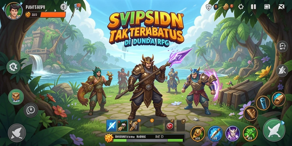 Screenshot menarik dari gameplay SVIPSIDN yang menampilkan aksi petualangan RPG.