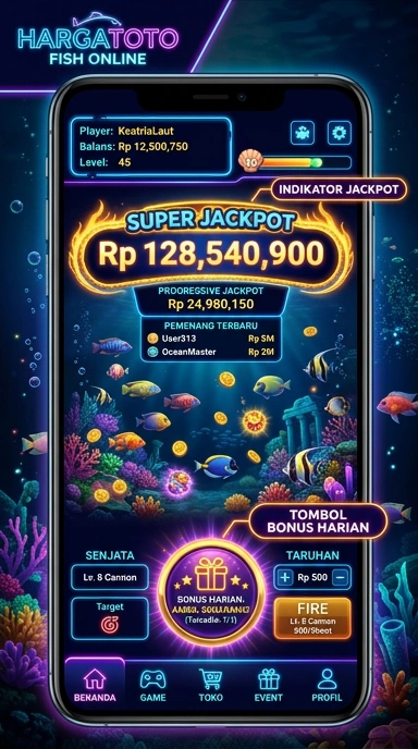 Tampilan aplikasi hargatoto yang mudah dinavigasi.